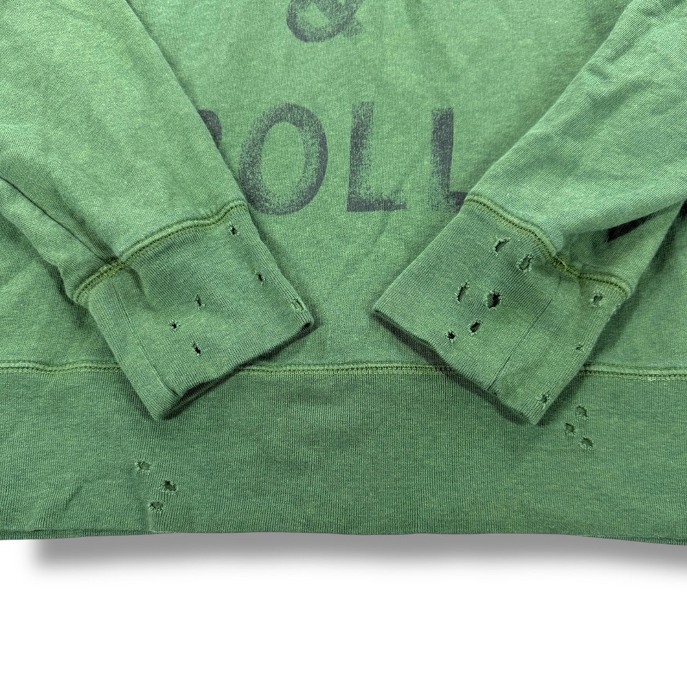 Zadig & Voltaire Rock & Roll Sweatshirt Womens Medium M Distressed Green - $197 - Picture 7 of 11